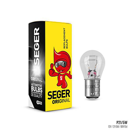 AMPUL P21/5W 125 21/5W 1016 BAY15D STANDART YENİLEME (10 ADET)