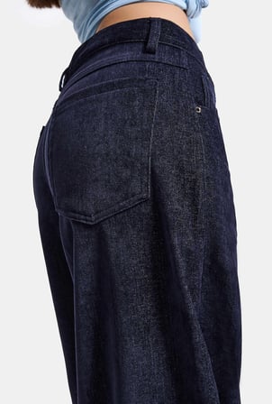 Kadın Koyu Laci w6-56 Palazzo Fit Pürüzsüz Velvet Kadife Kumaş Pantolon
