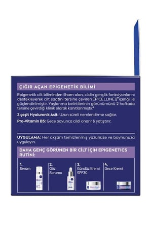 NIVEA Epigenetics Rejuvenating Yaşlanma Karşıtı Gece Yüz Bakım Kremi 50ml