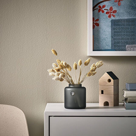 Cam vazo, gri, 10 cm