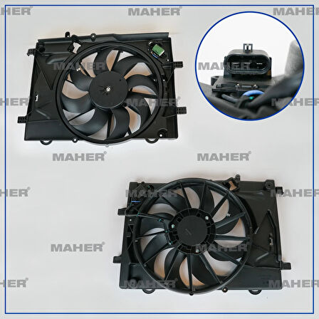 FAN RADYATÖR AVEO T300 HB-SEDAN DAVLUMBAZLI REZISTANSLI 1.2-1.4 95962652 95962654 95483693