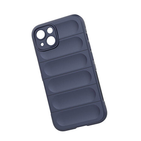 Apple iPhone 13  Uyumlu Kılıf Esnek TPU Oyuklu Arka Yüzey Tasarımlı Silikon Kapak