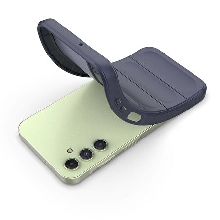 Samsung Galaxy A15  Uyumlu Kılıf Esnek TPU Oyuklu Arka Yüzey Tasarımlı Silikon Kapak