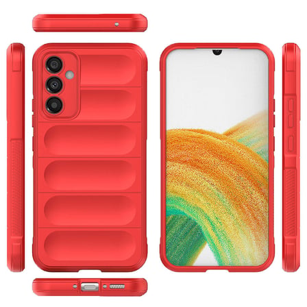 Samsung Galaxy A34  Uyumlu Kılıf Esnek TPU Oyuklu Arka Yüzey Tasarımlı Silikon Kapak