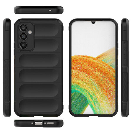 Samsung Galaxy A34  Uyumlu Kılıf Esnek TPU Oyuklu Arka Yüzey Tasarımlı Silikon Kapak