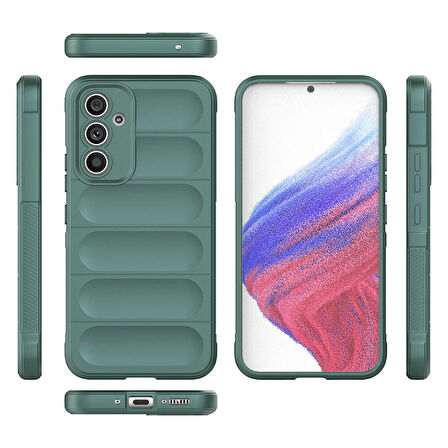 Samsung Galaxy A54  Uyumlu Kılıf Esnek TPU Oyuklu Arka Yüzey Tasarımlı Silikon Kapak