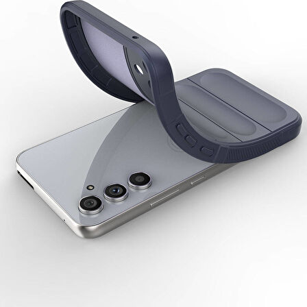 Samsung Galaxy A54  Uyumlu Kılıf Esnek TPU Oyuklu Arka Yüzey Tasarımlı Silikon Kapak