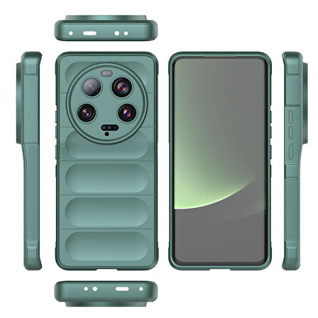 Xiaomi Mi 13 Ultra  Uyumlu Kılıf Esnek TPU Oyuklu Arka Yüzey Tasarımlı Silikon Kapak