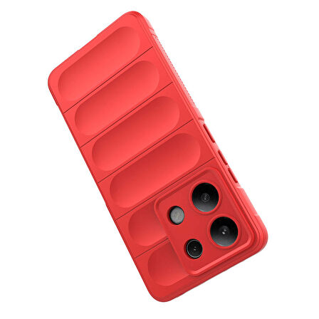 Xiaomi Redmi Note 13 4G  Uyumlu Kılıf Esnek TPU Oyuklu Arka Yüzey Tasarımlı Silikon Kapak