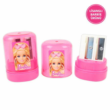 BakGelAl Barbie Çift Delikli Hazneli Kalemtıraş – 2 Bölmeli Kalemtıraş | Okul ve Kırtasiye