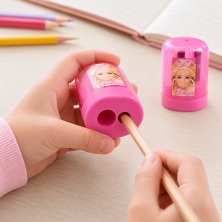 BakGelAl Barbie Çift Delikli Hazneli Kalemtıraş – 2 Bölmeli Kalemtıraş | Okul ve Kırtasiye