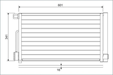 KLİMA KONDENSERİ COMBO D-CORSA D-E ADAM-BIPPER-TEPEE-NEMO 1.2-1.4 HDI 2008FIORINO 1.4-1.3D MJ 2007 571X3511012 95530541 6455 GA 55700406 52039557