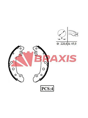 ARKA FREN PABUCLU BALATA TRANSIT 8591