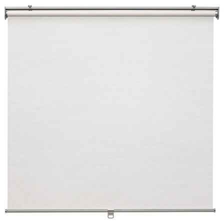 Stor perde, beyaz, 60x195 cm, ışığı geçirir
