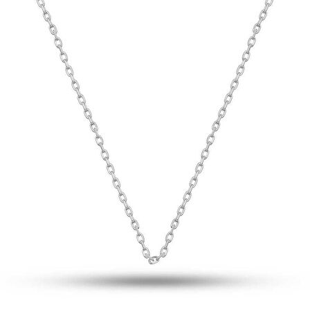 Gümüş 0.30 Mikron 45 Cm Forse Kadın Zincir