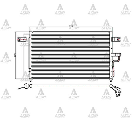 RADYATÖR KLİMA ACCENT 2003-2006 1.5 DİZEL 3 CYL. BRAZING 97606 25800