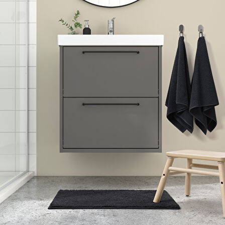 Banyo paspası, siyah, 40x60 cm
