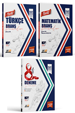 Hız ve Renk Yayınları TYT 15 x 40 Türkçe Matematik ve 8'li Genel Deneme Seti