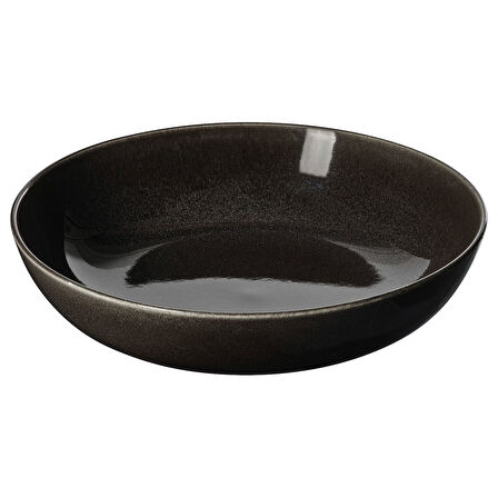 Seramik servis kasesi, koyu gri, 30 cm
