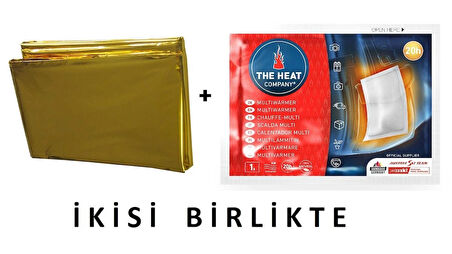 Theheatcompany Survival Pack 20 saat ısıtıcılı Termal Battaniye