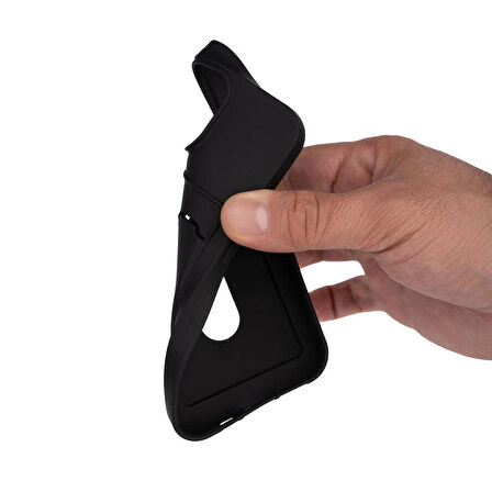 Apple iPhone 15 Pro ile Uyumlu Kılıf Soft Pürüzsüz Kartlıklı Silikon Kapak