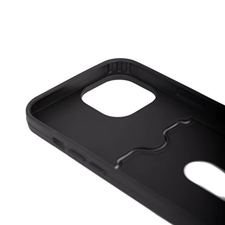 Apple iPhone 15 Pro ile Uyumlu Kılıf Soft Pürüzsüz Kartlıklı Silikon Kapak