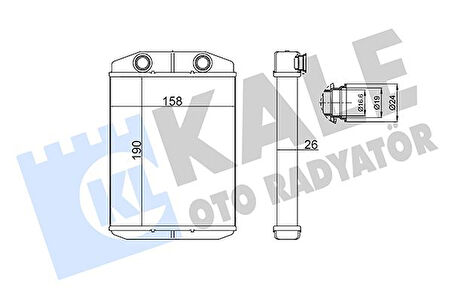 KALORİFER BRAZING FIAT PANDA-500-500 C-LANCIA YPSILON-ABARTH 500-595-695 KALORİFER 77366093