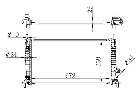 MOTOR SU RADYATORU FOCUS 2 FOCUS 2 C MAX 1.6TDCI 2.0TDCI 1.6 1.8 2004-2008 C MAX 2.0 165 1.6TDCI 2007 MAZDA 3 1.4 1.6 2003-2009 VOLVO C30 C70 S40 550 1.6D 1.6 1.8 2006-2012 BRAZING 3M5H8005TL 1306756 30741045