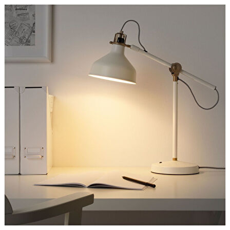 Çalışma lambası, beyaz, 20 cm