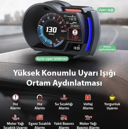 Opel Astra Corsa insignia için Odb digital ekran hayalet göstergesi Hız basınç yağ durumu arıza gösterme