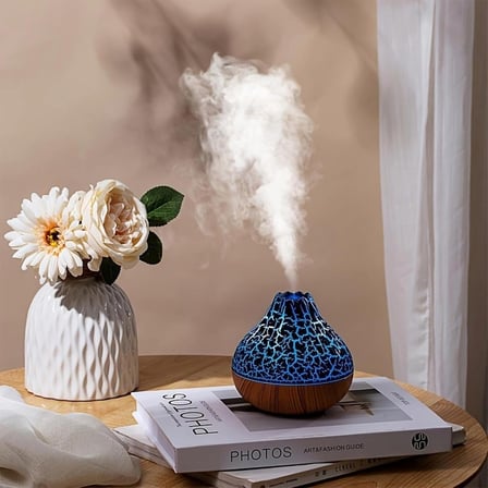 BakGelAl 300 ml Yanardağ Volkan Efektli Hava Nemlendirici – USB LED Işıklı Aromaterapi Buhar Makinesi