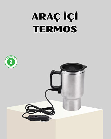 12W Araç Tipi Su Isıtıcı Kupa Bardak Pratik Isıtmalı