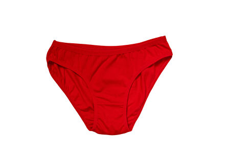 Kırmızı Yılbaşı Desenli Love New Year Pamuklu Külot - Kırmızı - XL