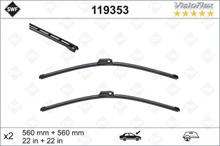 SILECEK SUPURGESI TAKIMI 560MM / 560MM MERCEDES W203 CL203 S203 C209 A209 . AUDI A4 SWF A2038201545 4B1955425B