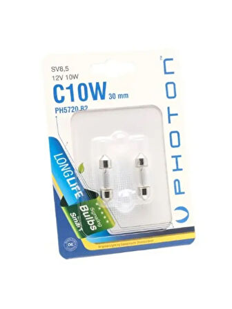 C10W 12V 30mm SOFIT 2'LI BLISTER