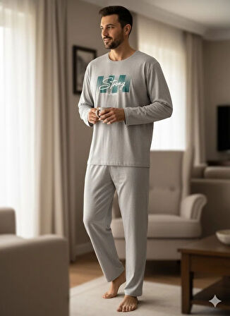 ERKEK UZUN KOL PİJAMA TAKIM