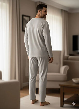 ERKEK UZUN KOL PİJAMA TAKIM
