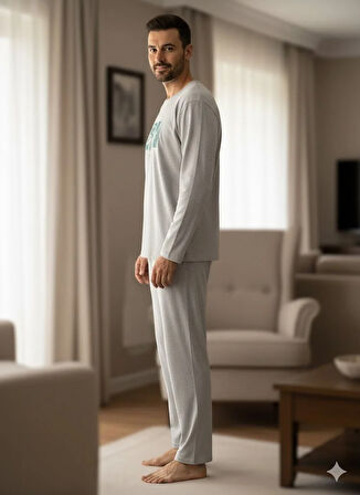 ERKEK UZUN KOL PİJAMA TAKIM