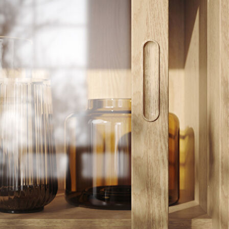 Tv ünitesi, meşe kaplama, 381x47x201 cm