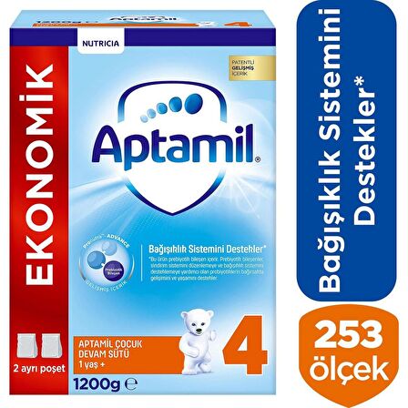 Aptamil Çocuk Devam Sütü Maması No4 1 Yaş+ 1200 Gr 