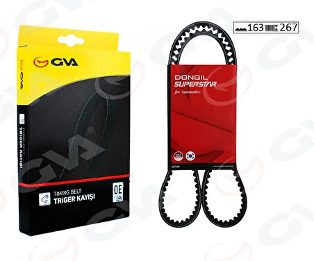 TRİGER KAYIŞI 163X267 AVENSIS 2.0 İ 1997-2003 -CAMRY 2.2 İ 1991-2001 -CARINA 2.0 İ 1987-1997 -RAV4 2.0 İ 9 1356803010