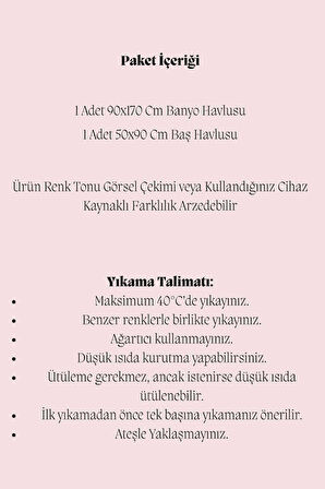 2 Parça Battal Lüks Premium Banyo Spa Havlu Takımı 90x170 Cm Kahve