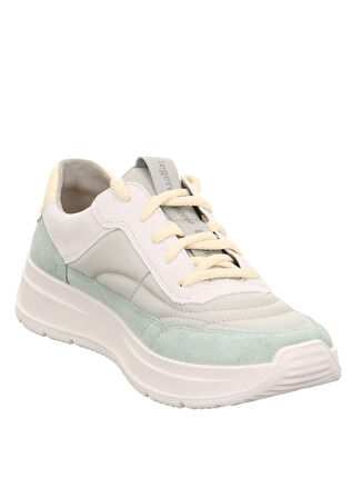Legero Beyaz-Yeşil Kadın süet Sneaker 2-000240