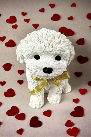 Köpek Biblo Poodle Dekoratif 13x10x10cm