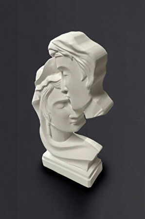 Sevgili Çift Heykeli Biblo Sevgililer Günü 18x8x4cm