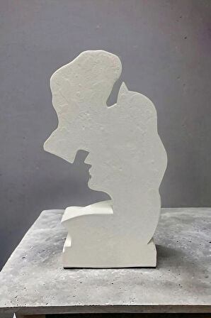 Sevgili Çift Heykeli Biblo Sevgililer Günü 18x8x4cm
