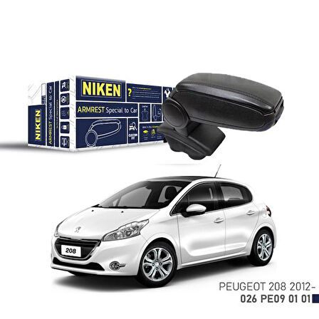 ARACA ÖZEL KOL DAYAMA SİYAH PEUGEOT 208 2012