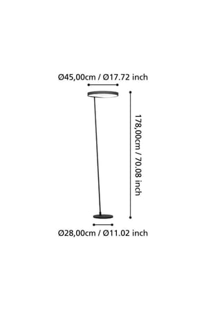 390167 "caredara" Dokunmatik Lambader