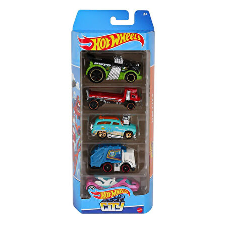 1806 Hot Wheels Beşli Araba Seti