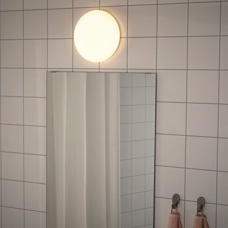 Tavan/duvar lambası, beyaz, 25 cm, LED'li